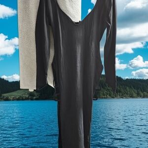 Elegant Black Long Sleeve Dress